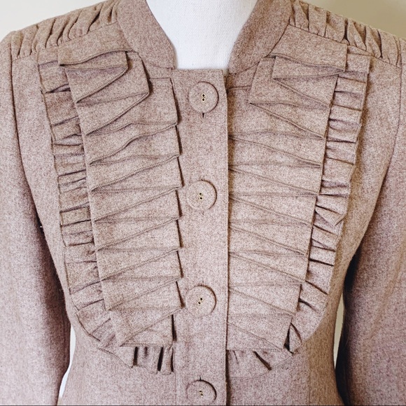 ANTHRO Tabitha Pleated as You Please Wool Blazer - Picture 4 of 8